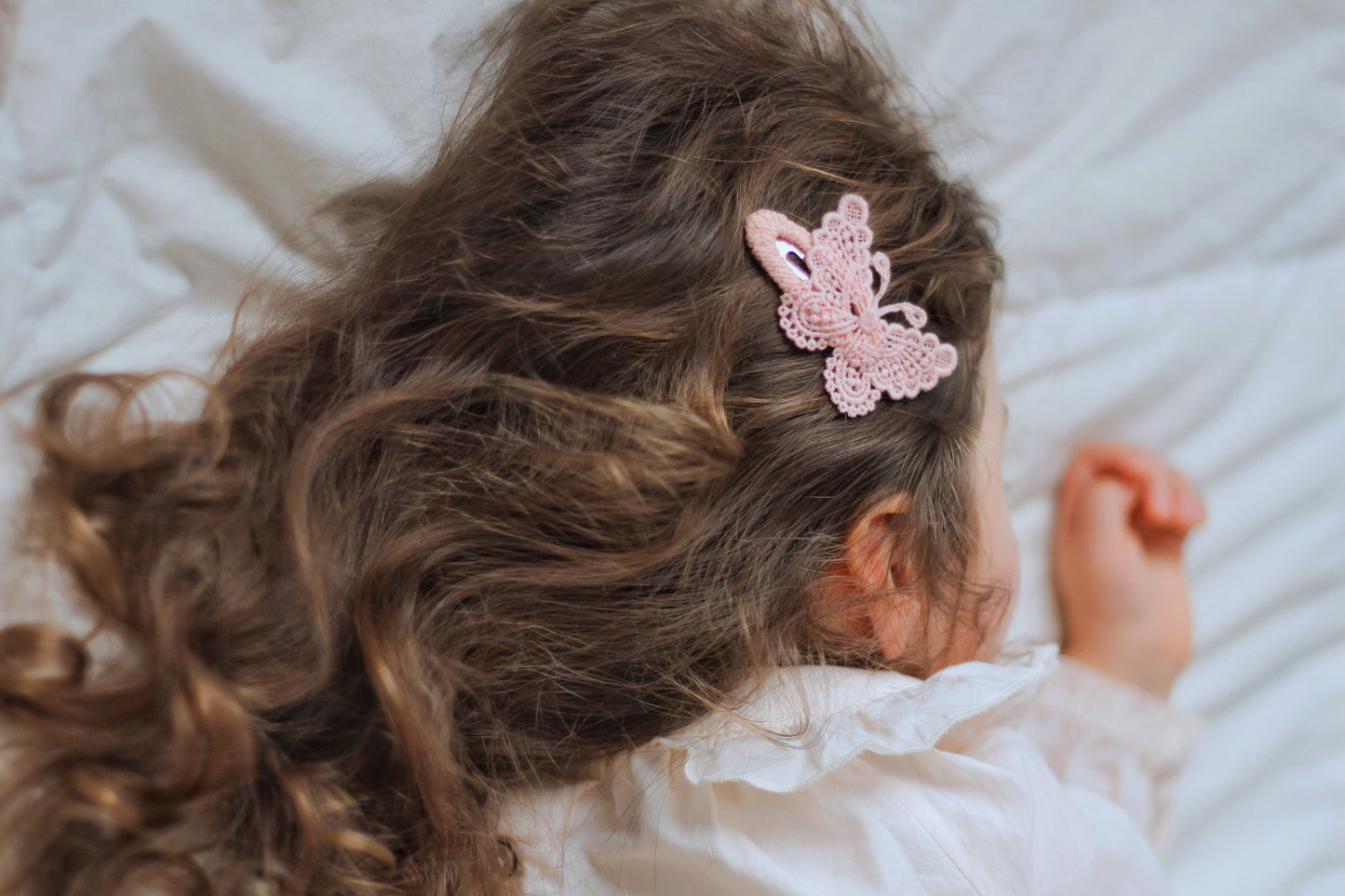 CLIP | LACE BUTTERFLY PINK |