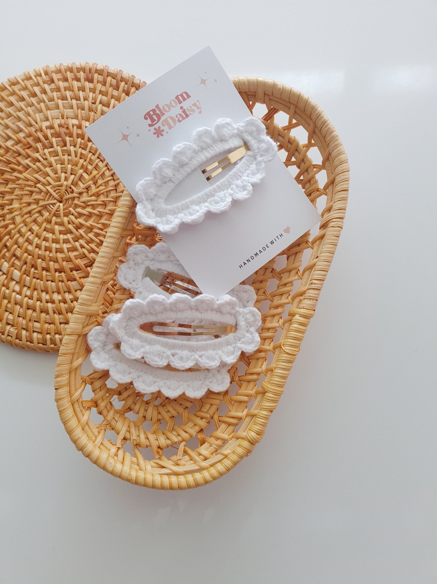 Crochet clip | white |