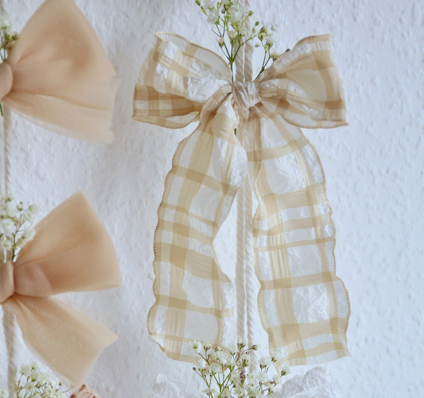 Gingham fable bow