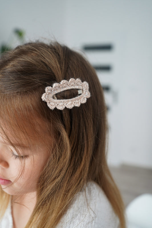 Crochet clip | beige |