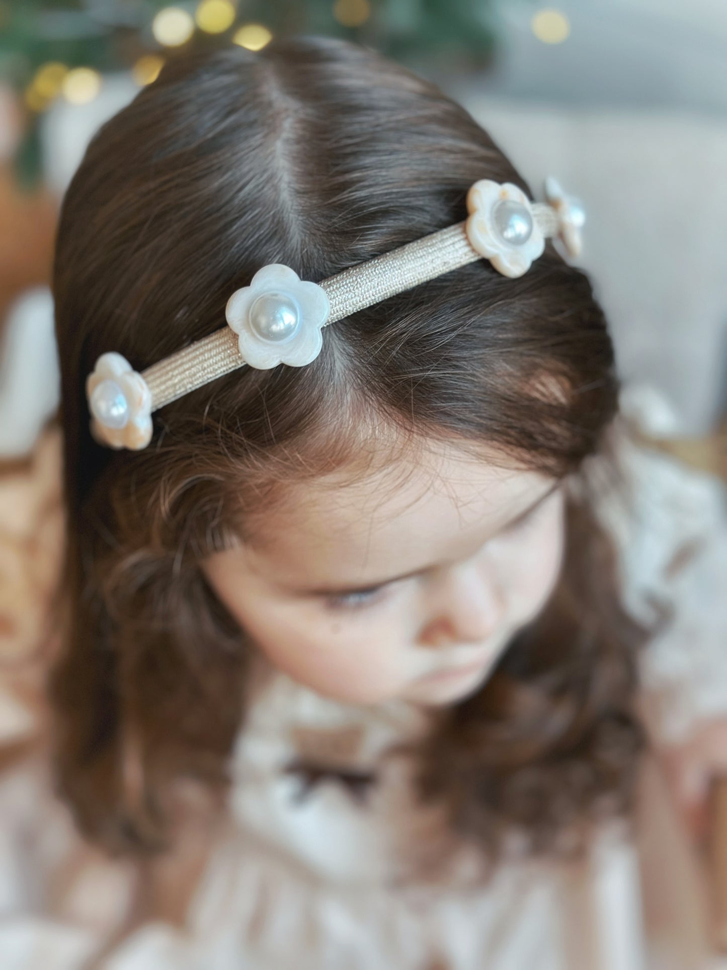 HEADBAND | PEARL FLOWER IVORY |