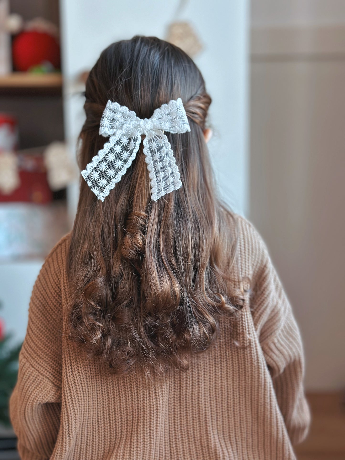 LONGTAIL LACE BOW | WHITE |