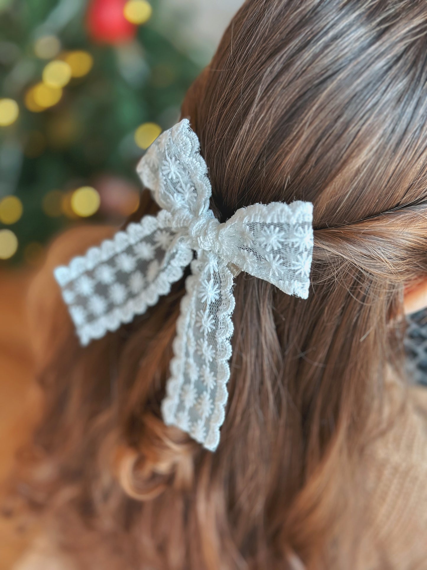 LONGTAIL LACE BOW | WHITE |