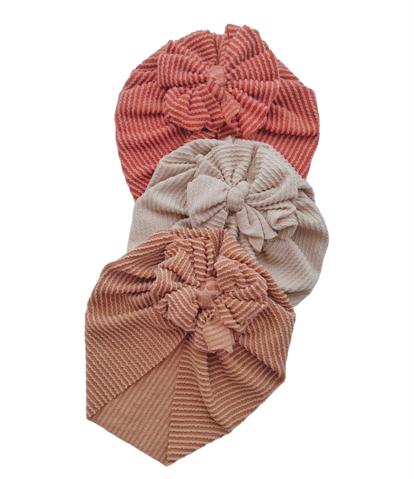 Taupe Rib Turban