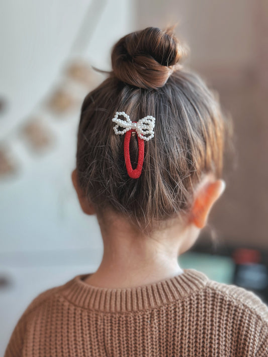 CLIP | PETITE PEARL RED |