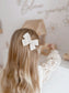 PINWHEEL PIGTAILS | GINGHAM - BEIGE |